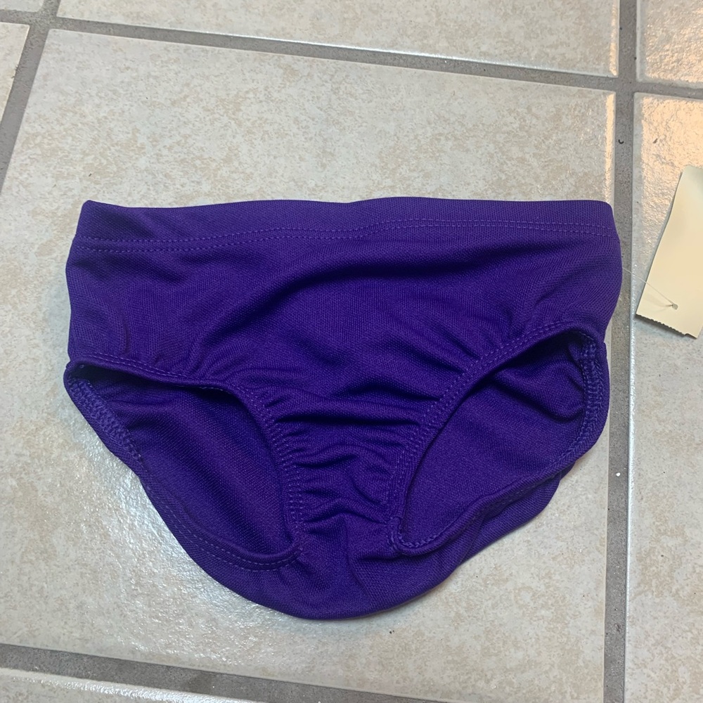 Childs Purple Cheer Dance Baton Skating Tennis Spankie Bloomers New in Pkg